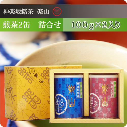煎茶100g缶 2缶　詰合せ　掛川産