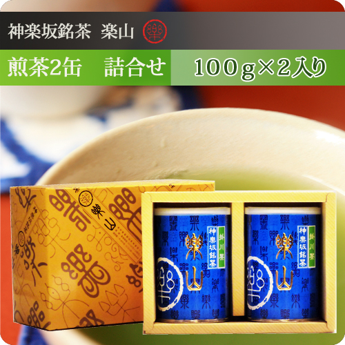 煎茶100g缶 2缶　詰合せ　掛川産